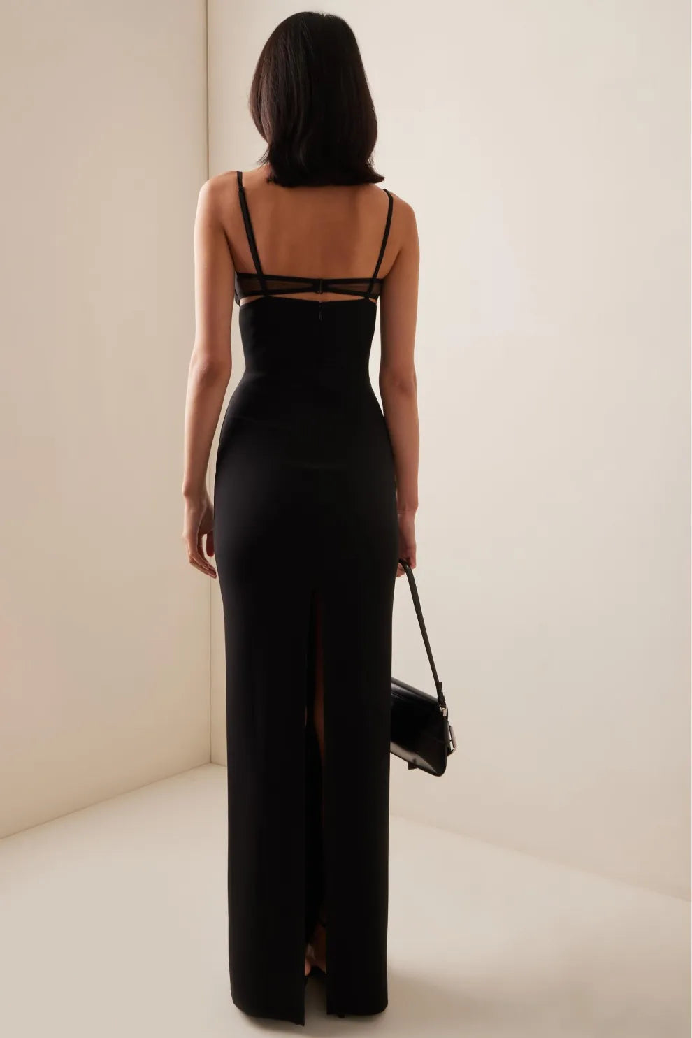 Rhea Sleek Cut Maxi Dress