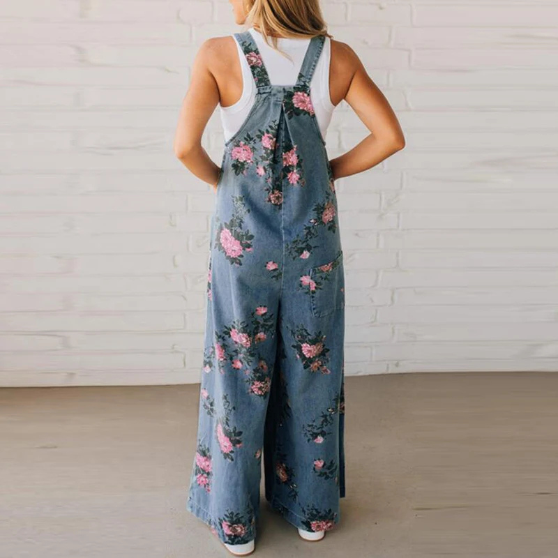Casual Elegant Floral Jumpsuit