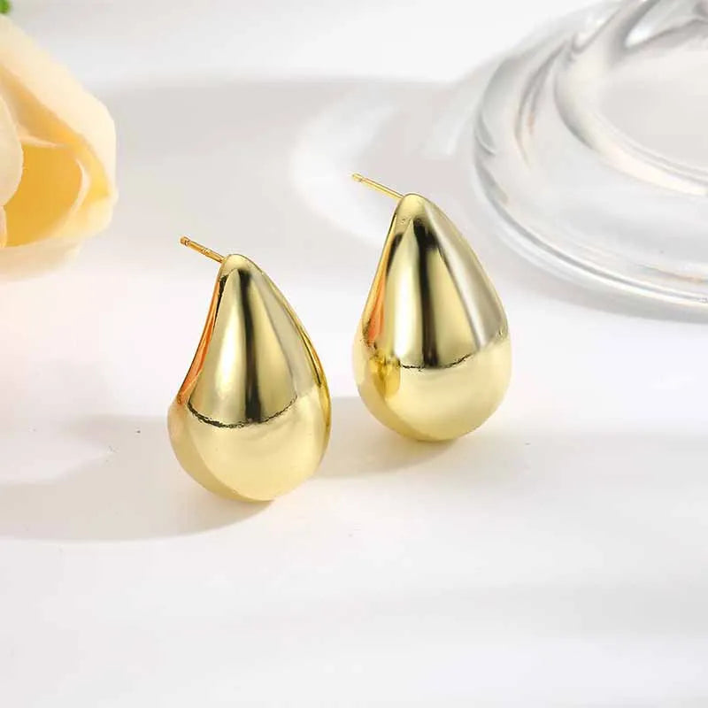 Sofia | Vintage Chunky Teardrop Stud Earrings