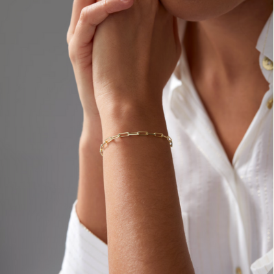 MAUI Gold Paperclip Bracelet