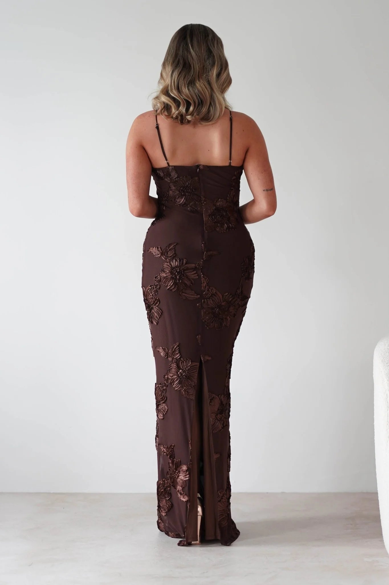 Alvana Floral Appliqué Maxi Dress
