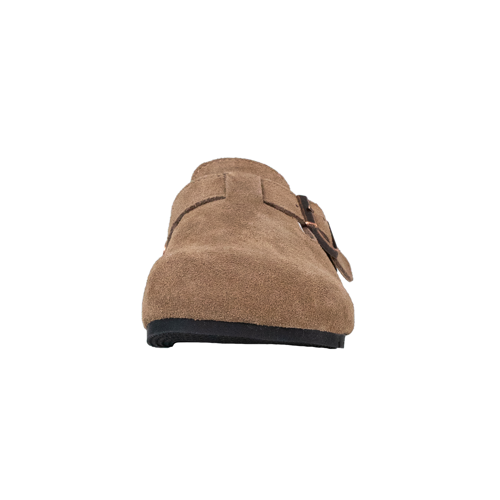 Evergreen Closed Round Toe Suede Clogs