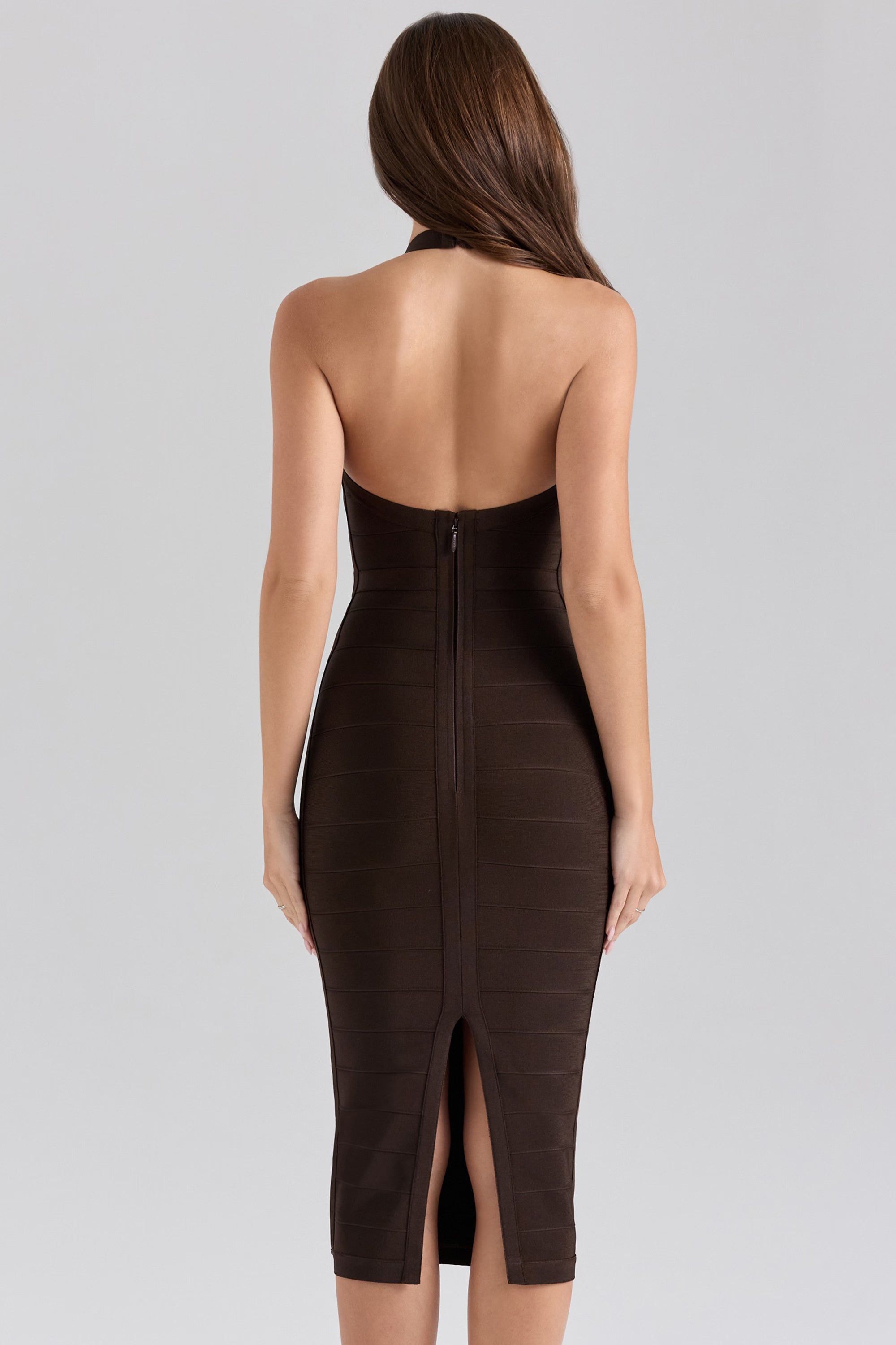 Annelise Curve-Sculpt Bandage Midi Dress