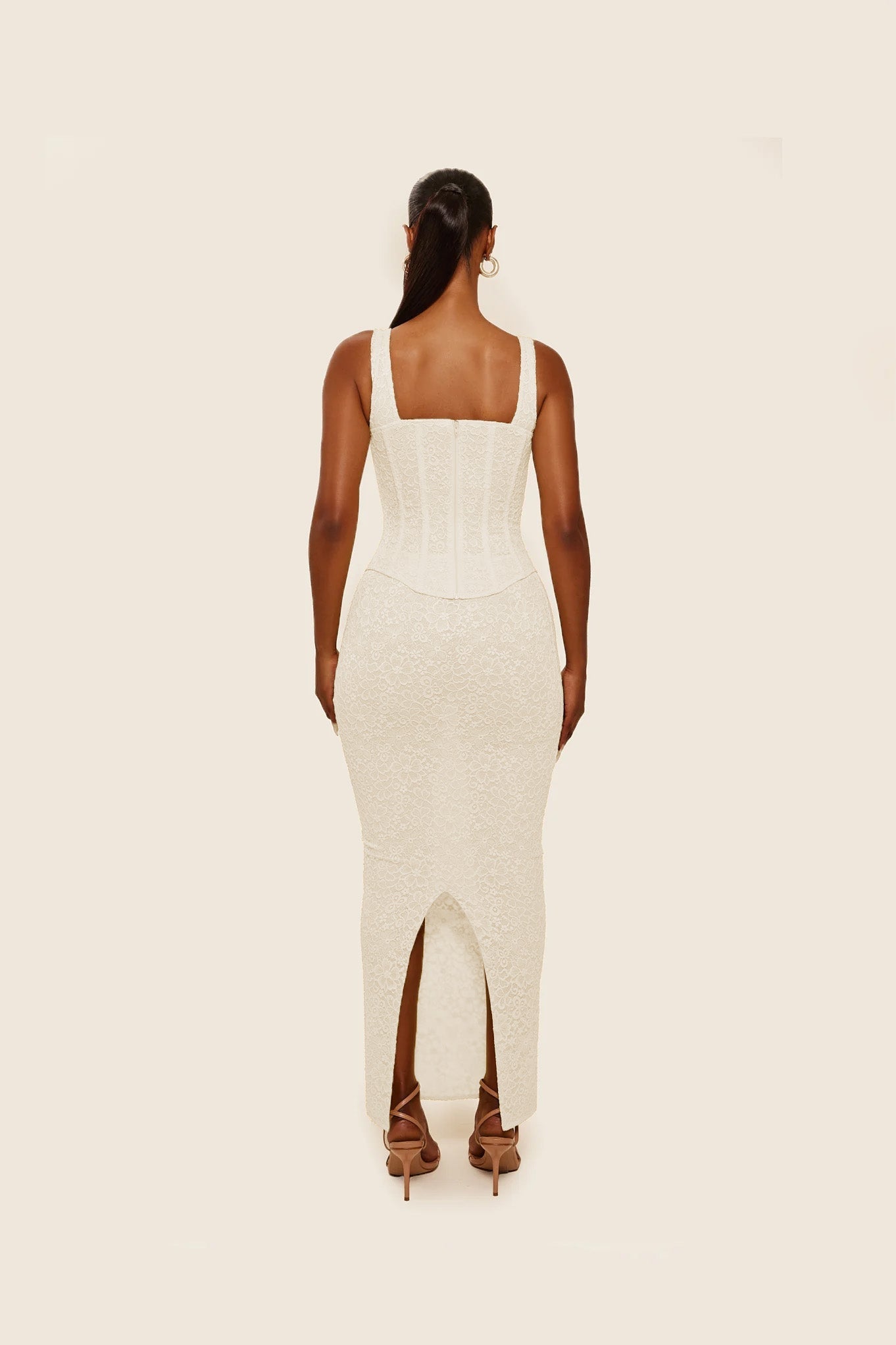 The Cinched Lace Maxi Set