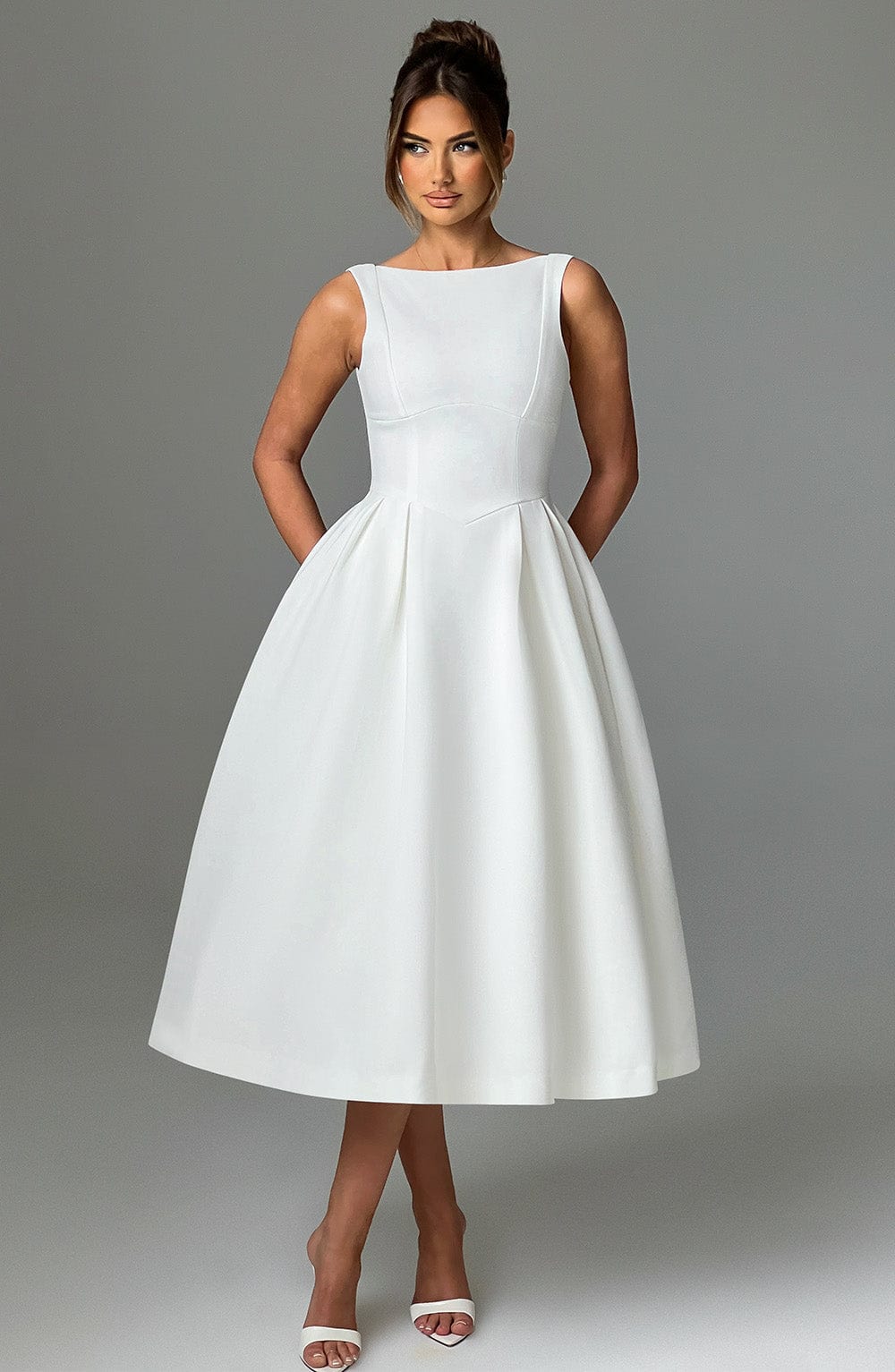 Clarice Bridal Inspired Midi Dress