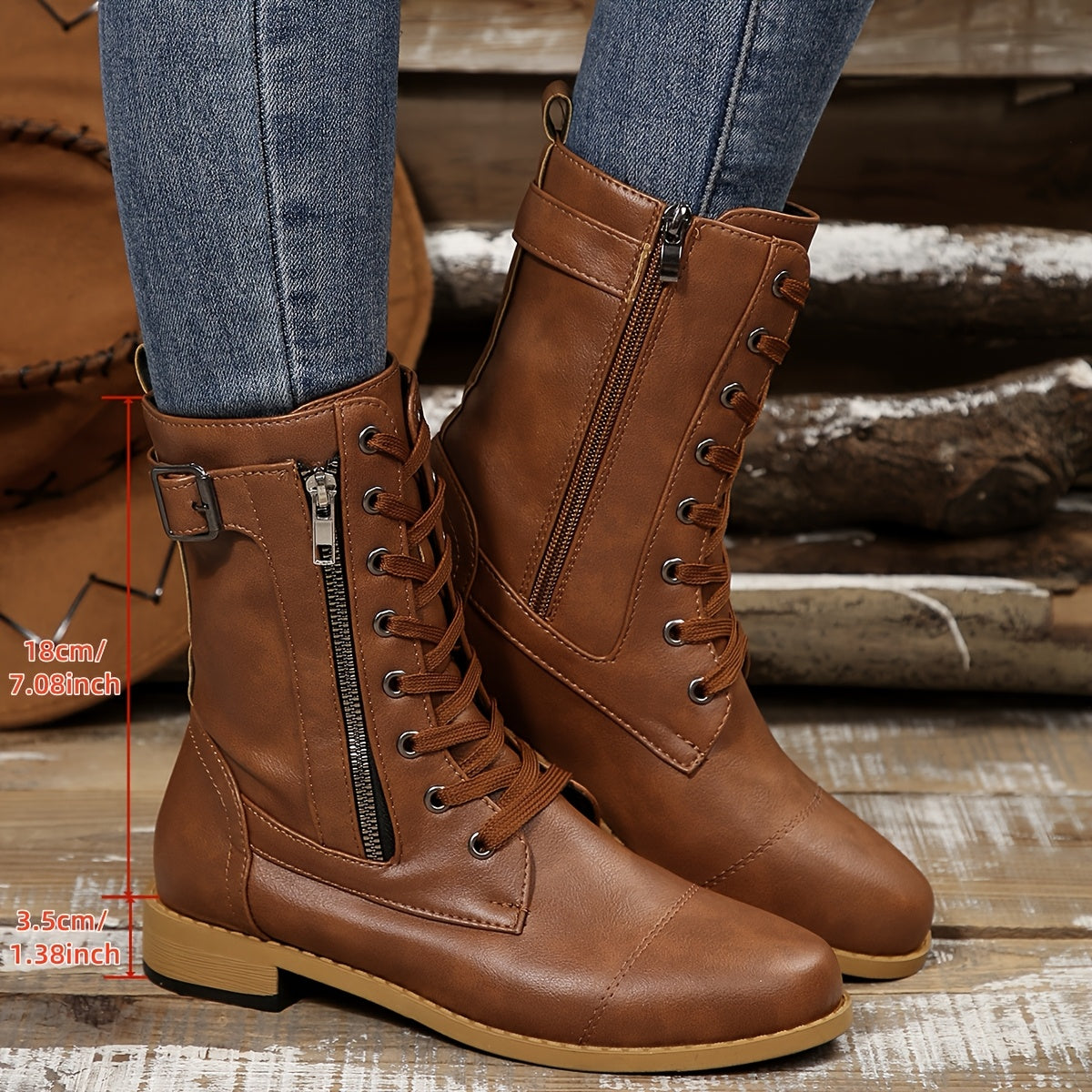 Modern Lace-Up Casual Ankle Boots