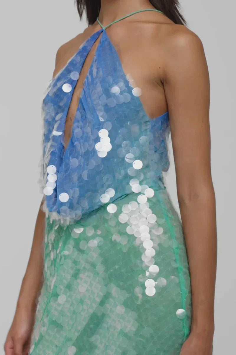 Beverly Halter Mini Dress