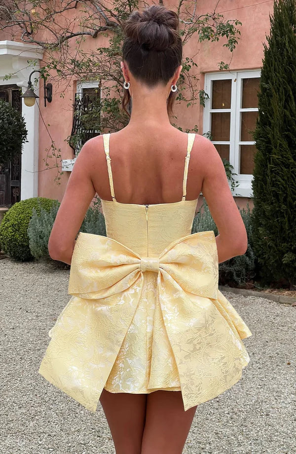 Emelyn Floral Jacquard Playsuit Mini Dress