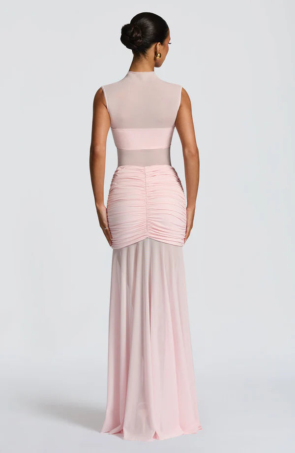 Firuze Sheer Mesh Maxi Dress
