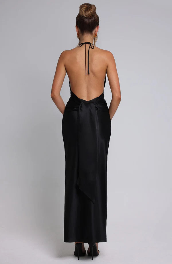 Kasandra Satin Maxi Dress 