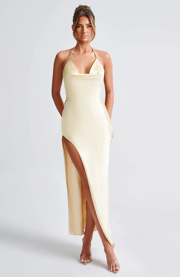 Kasandra Satin Maxi Dress 