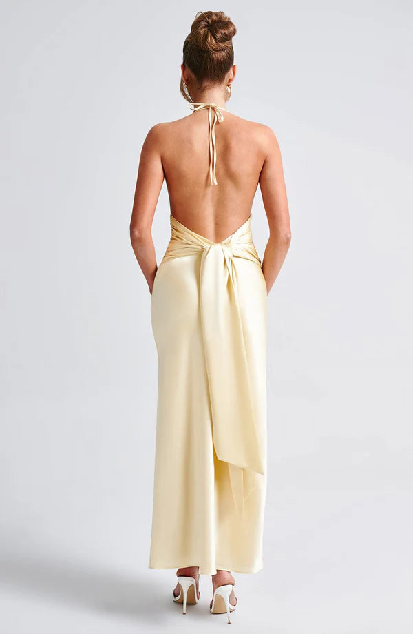 Kasandra Satin Maxi Dress 