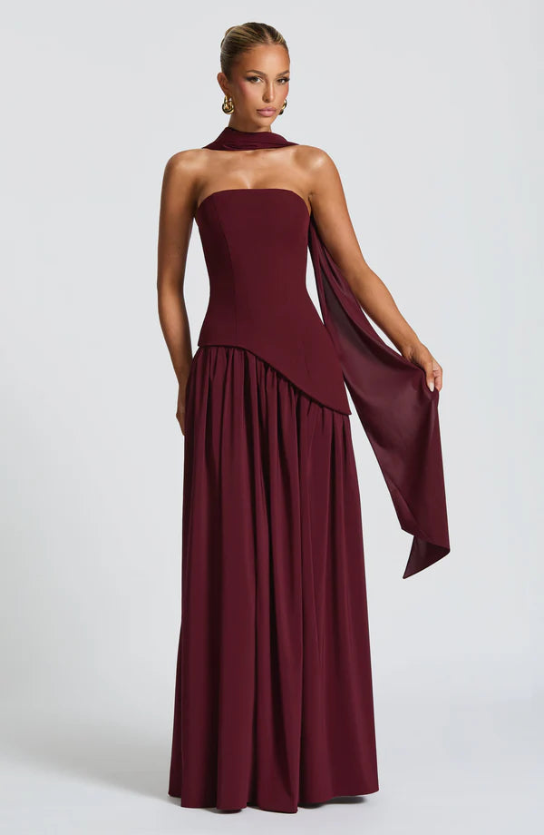 Melanie Strapless Maxi Dress