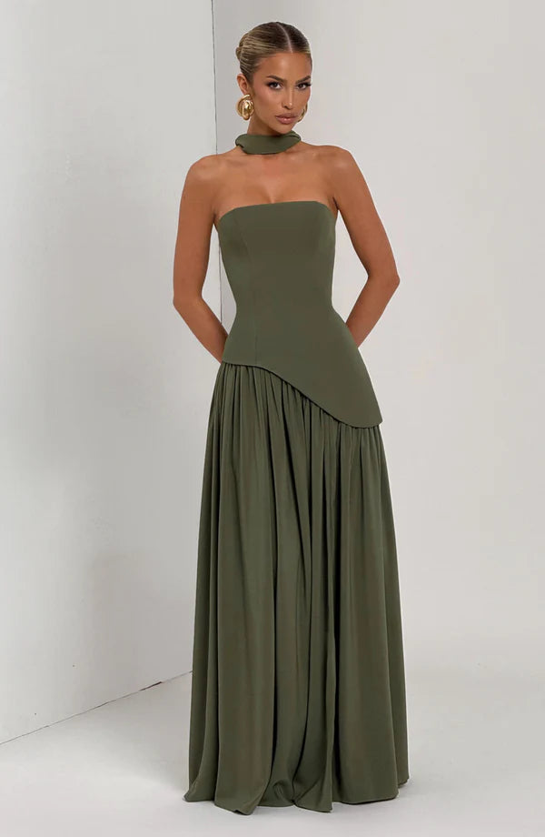 Melanie Strapless Maxi Dress