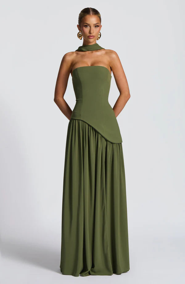 Melanie Strapless Maxi Dress