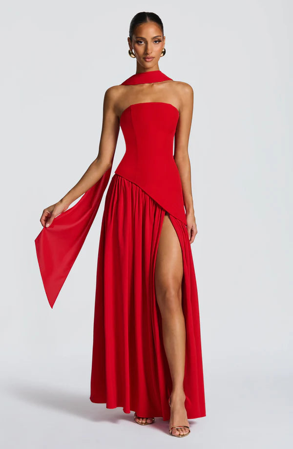 Melanie Strapless Maxi Dress