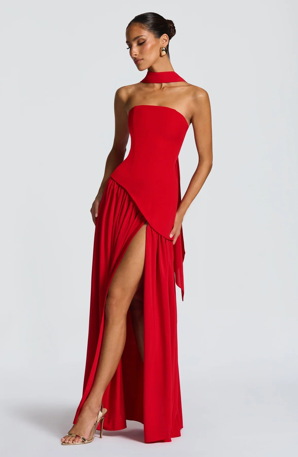Melanie Strapless Maxi Dress