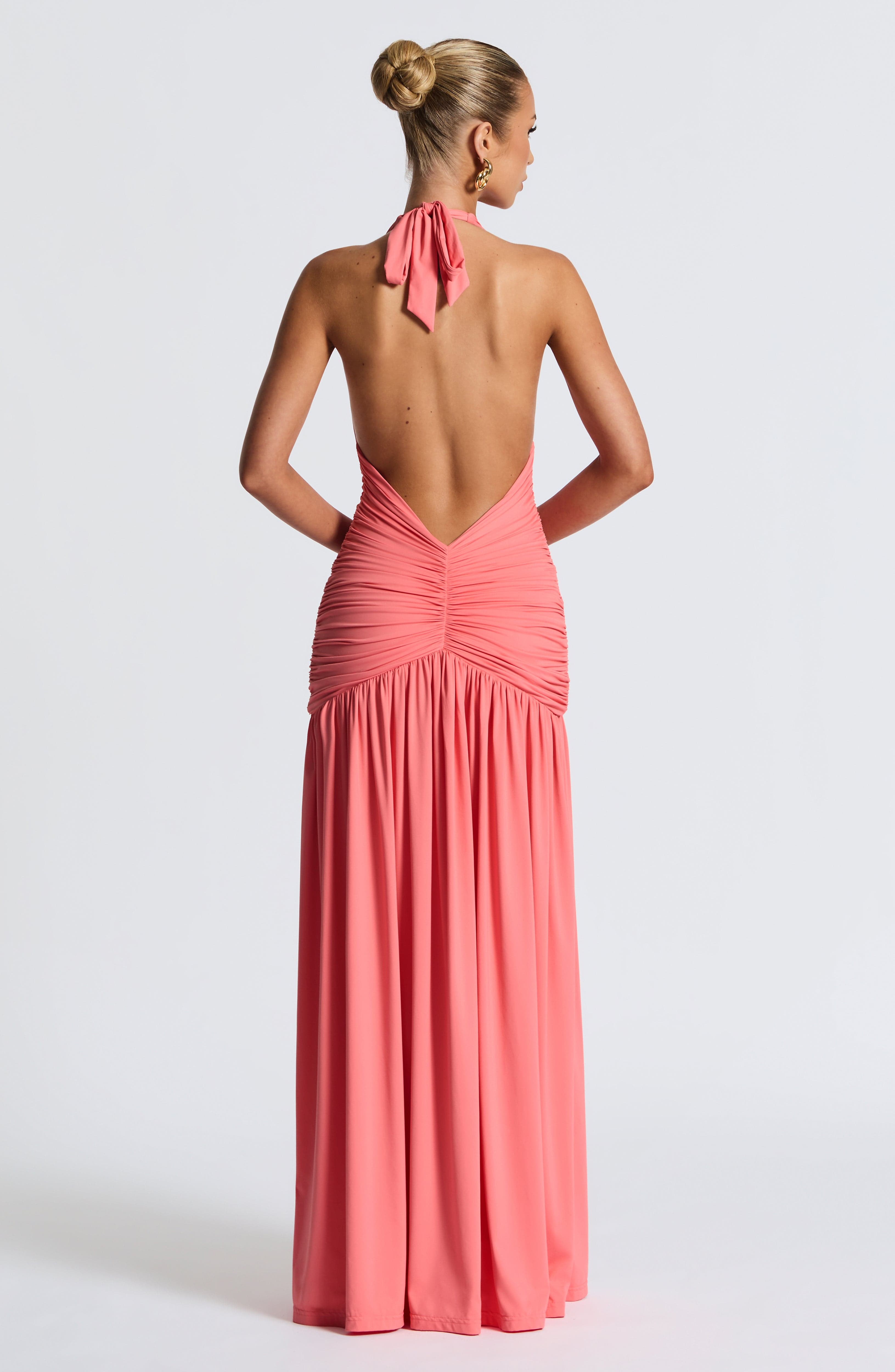 Melany Halter Neck Maxi Dress