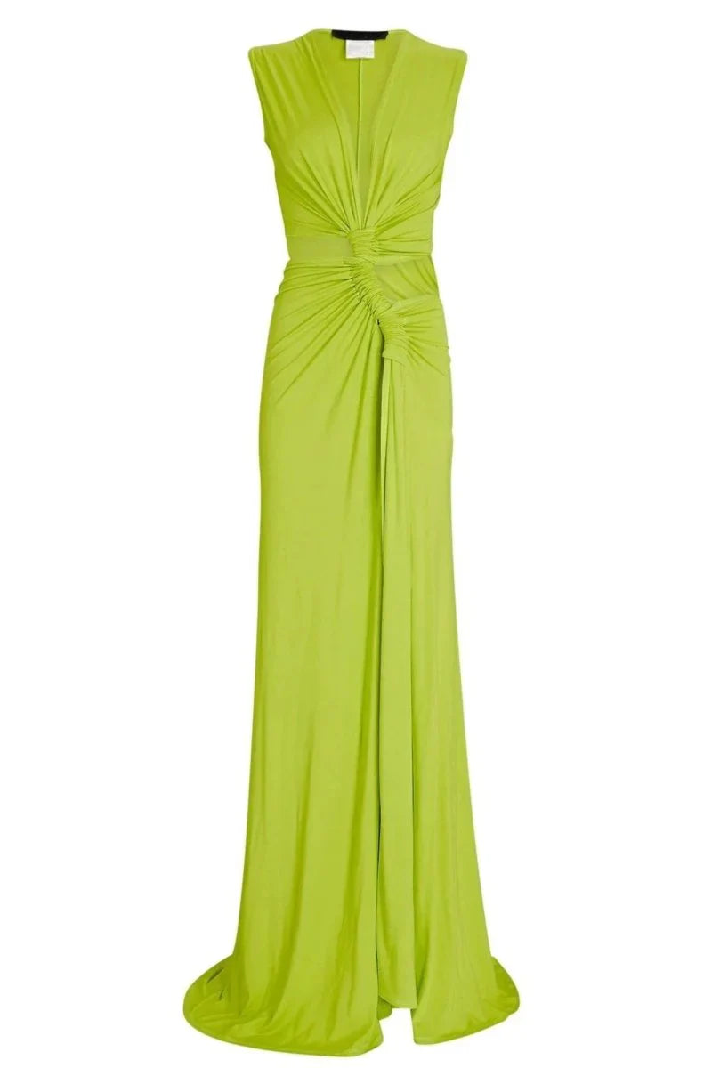 Anya Lime Cut-Out Maxi