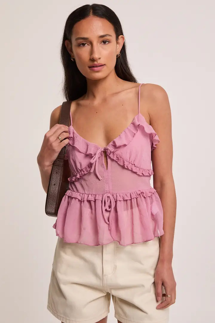 Diana Ruffle Cami Top