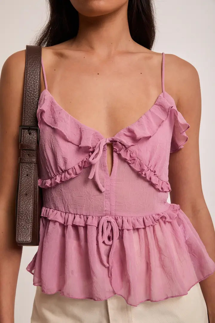 Diana Ruffle Cami Top
